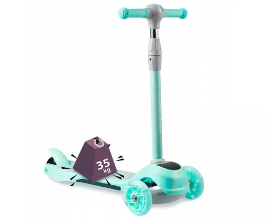 Trotineta cu roti cu LED Ricokids Piko 765000 - Turcoaz