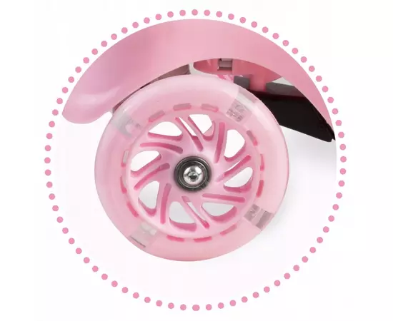 Trotineta cu roti cu LED Ricokids Piko 765001 - Roz