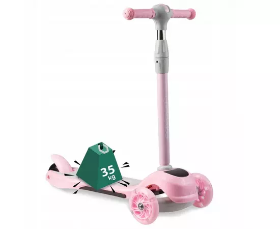 Trotineta cu roti cu LED Ricokids Piko 765001 - Roz