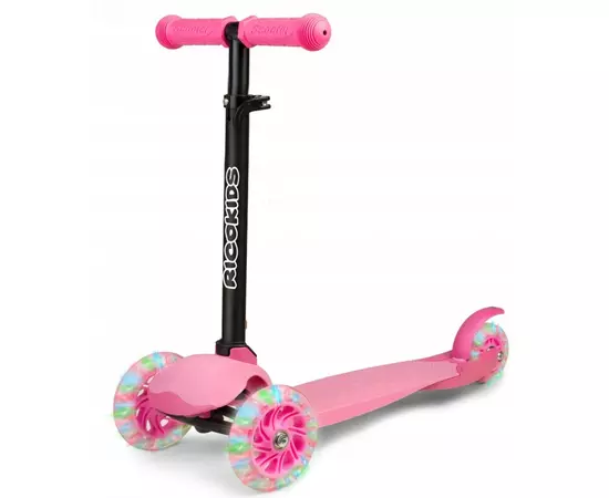Trotineta cu roti cu LED Ricokids Loco 765102 - Roz