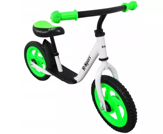 Bicicleta fara pedale cu suport pentru picioare R5 R-Sport - Verde