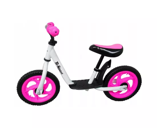 Bicicleta fara pedale cu suport pentru picioare R5 R-Sport - Roz