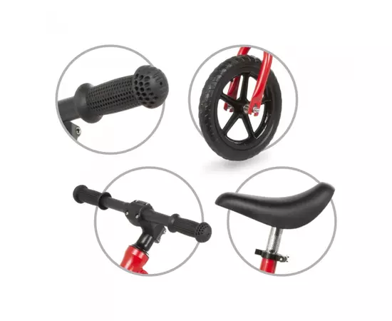 Bicicleta fara pedale cu cadru din magneziu Kidwell Rocky Red