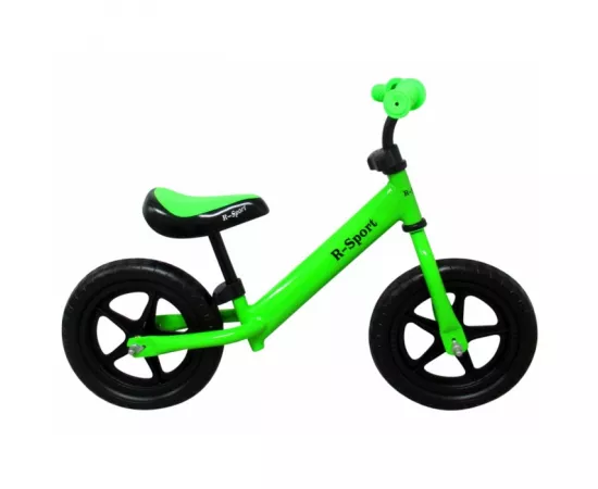 Bicicleta fara pedale cu roti din spuma EVA R-Sport R7 - Verde