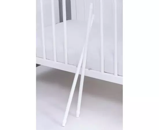 Patut Eurogloria Como cu sertar - Alb cu Roz + Saltea Cocos 7 cm