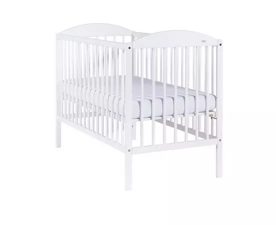 Patut Eurogloria Como cu sertar - Alb cu Albastru + Saltea Cocos 10 cm