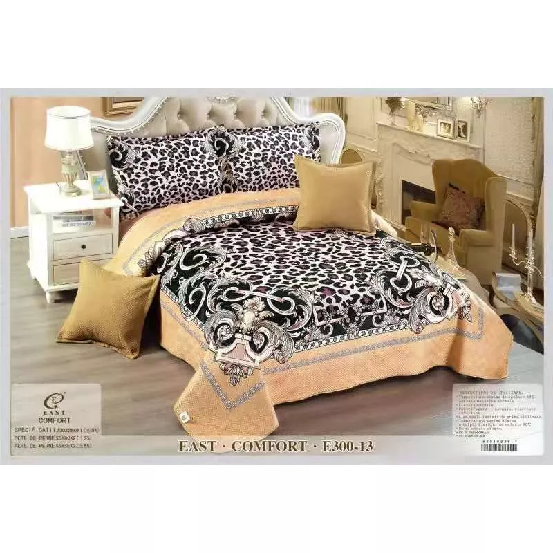 Set Cuvertura de Pat din Catifea 3D - EAT157