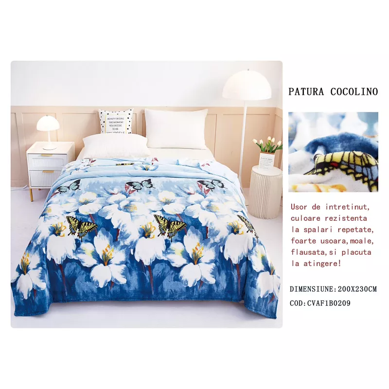 Patura Cocolino Moale Soft pentru Pat Dublu - DNA07
