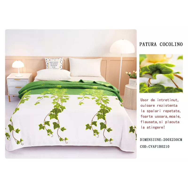 Patura Cocolino Moale Soft pentru Pat Dublu - DNA10