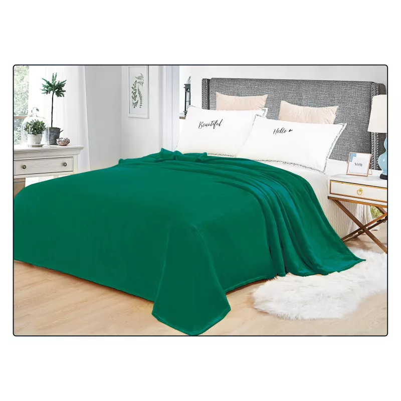 Patura Cocolino Moale Soft pentru Pat Dublu, Verde - DNA16