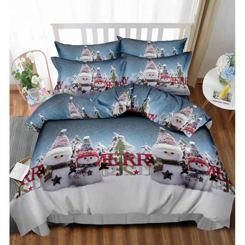 Lenjerie de Pat, Bumbac 100% Finet, 6 piese cu elastic OMULETI DE ZAPADA - SIRQT-09