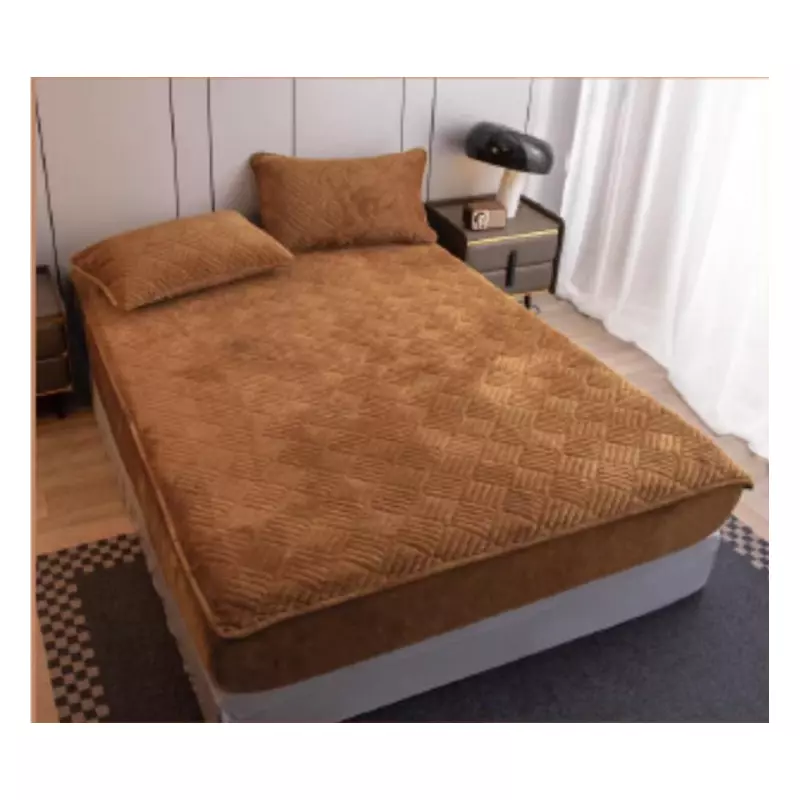 Husa de Pat Tricot cu Elastic + 2 Fete de Perna pentru Pat Dublu MARO - ION23