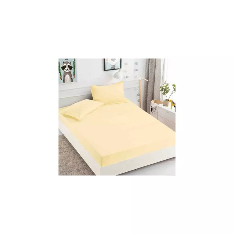 Husa de Pat + 2 Fete de Perna din Finet 180x200cm - JO844 Culoarea Untului