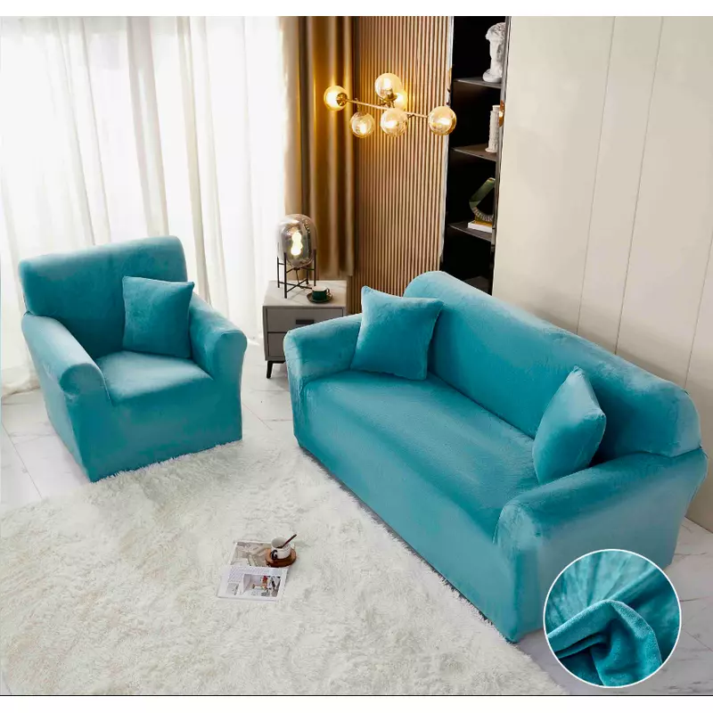 Set Huse Canapea 3211 Catifea Turcoaz - JO895