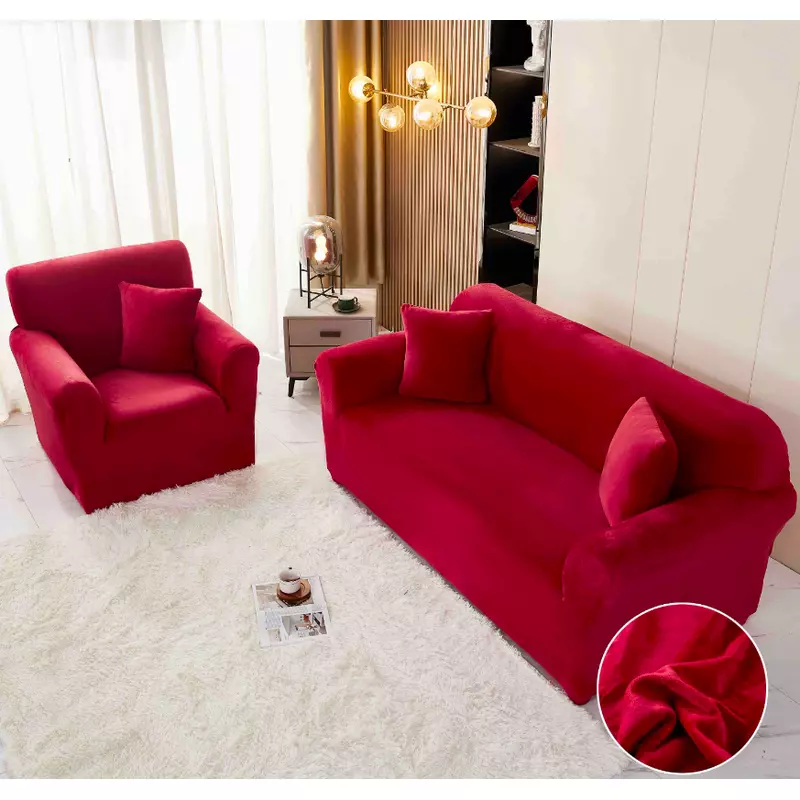 Set Huse Canapea 311 Catifea, Bordo - JO885