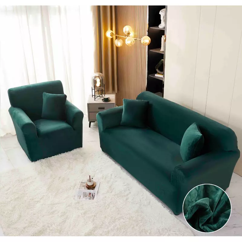 Set Huse Canapea 3211 Catifea Verde - JO903