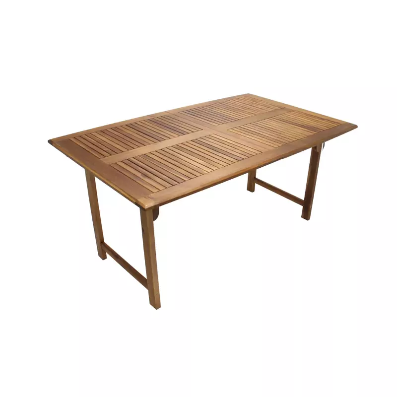 Masa extensibila pentru gradina, lemn acacia, dreptunghiulara, 12 persoane, 160 / 220 x 100 x 74 cm