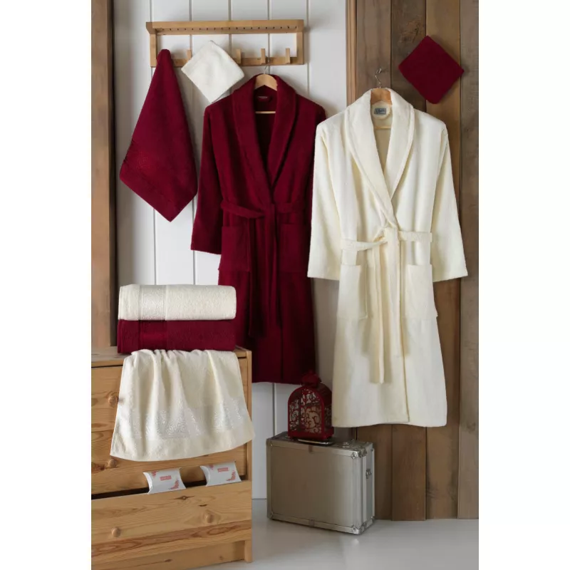 Set Baie Luisa 10 Piese, Halate si Prosoape pentru El si Ea - HEP132