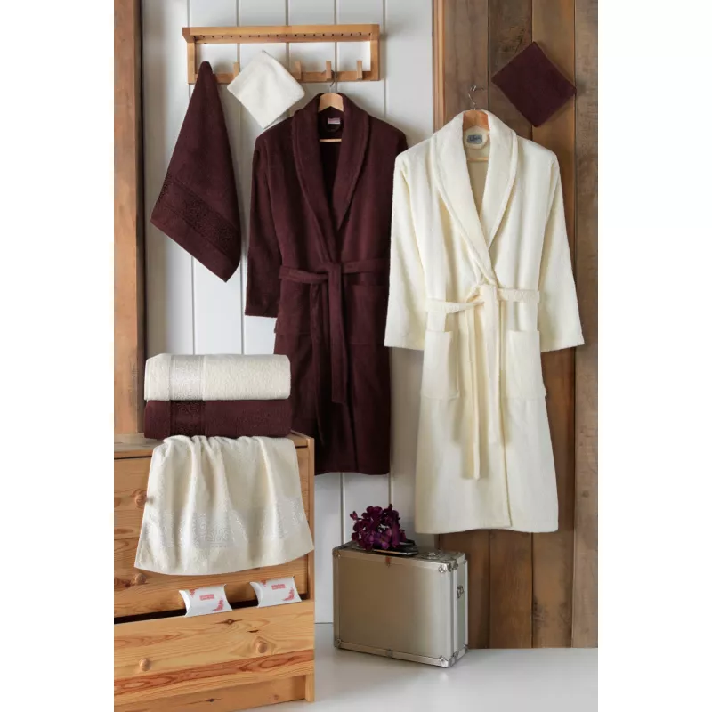 Set Baie Luisa 10 Piese, Halate si Prosoape pentru El si Ea - HEP133