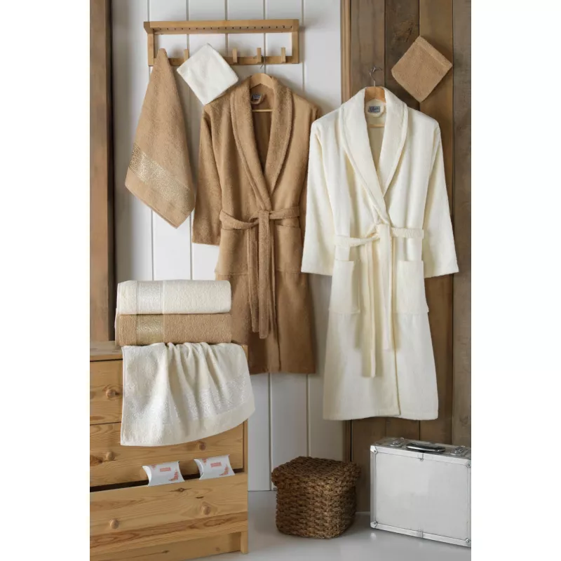 Set Baie Luisa 10 Piese, Halate si Prosoape pentru El si Ea - HEP141
