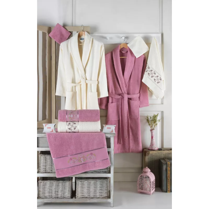 Set Baie Luisa 10 Piese, Halate si Prosoape pentru El si Ea - HEP143