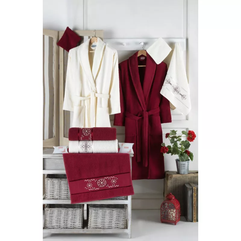 Set Baie Luisa 10 Piese, Halate si Prosoape pentru El si Ea - HEP144