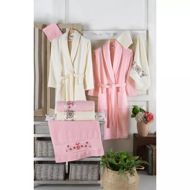 Set Baie Luisa 10 Piese, Halate si Prosoape pentru El si Ea - HEP149