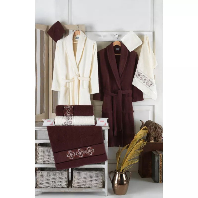 Set Baie Luisa 10 Piese, Halate si Prosoape pentru El si Ea - HEP153