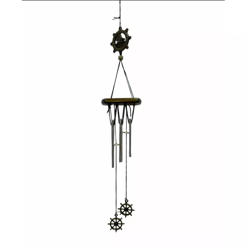 Clopot de vant din lemn si metal cu TIMONA- INVF125