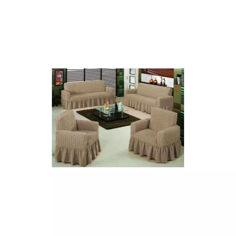 Set huse 3211, pentru canapea  3, 2 locuri si 2 fotolii, Bone- HEP52