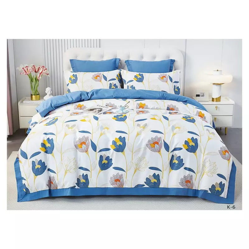 Lenjerie de Pat Finet PREMIUM, Pat Dublu, 6 Piese - FR276
