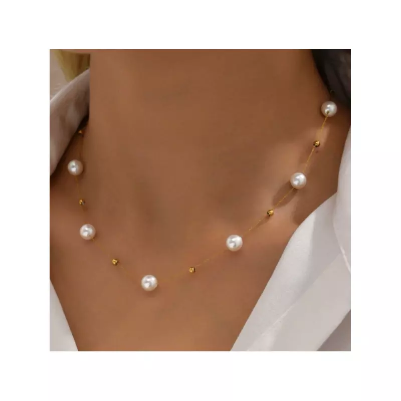 Colier elegant cu perle - 37744