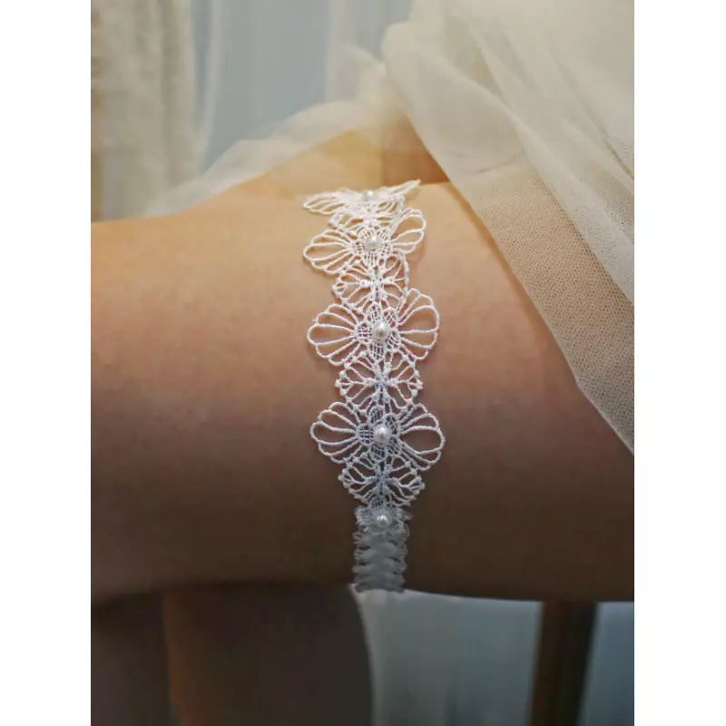 Jartieră De Mireasă Cu Perla Artificiala - 59670