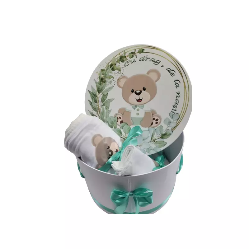 Set Trusou Botez Biserica Complet 8 Piese cu Ursulet - BAB157