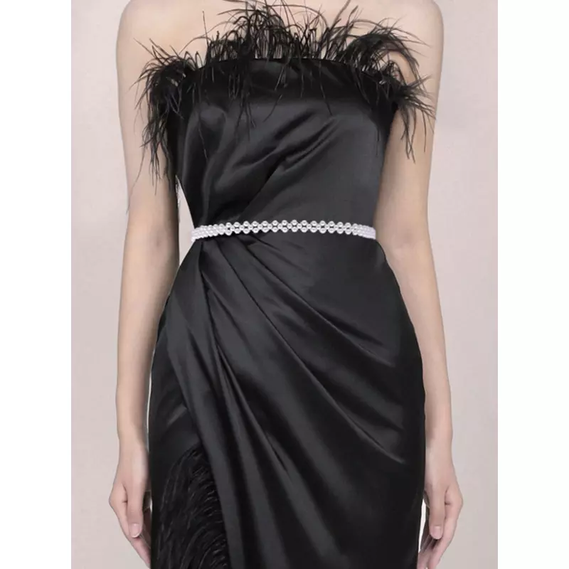 Cordon Rochie, Model cu Perle , 79x1cm - 97798