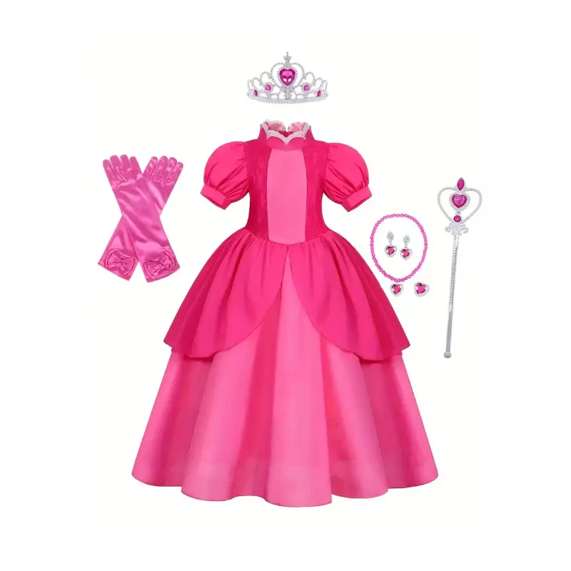 Rochita Printese pentru Fete Roz - RN11700