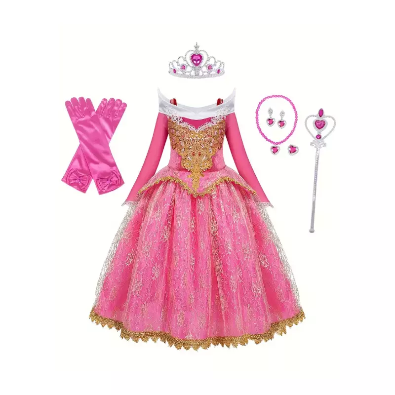 Rochita Aurora pentru Fete Roz - KD02741