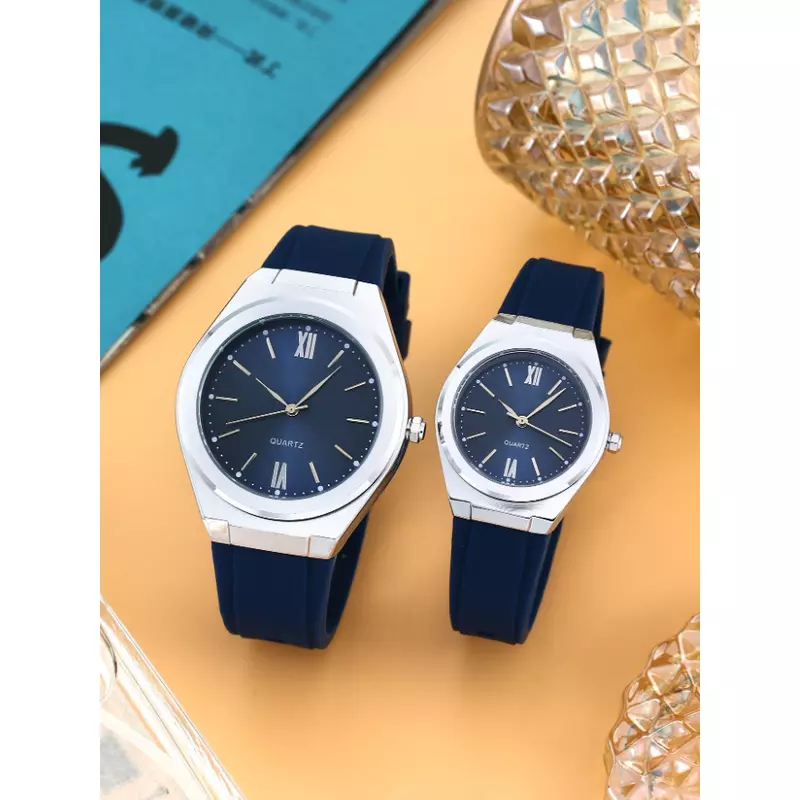 Set Ceas pentru Ea si El, Albastru - 25448