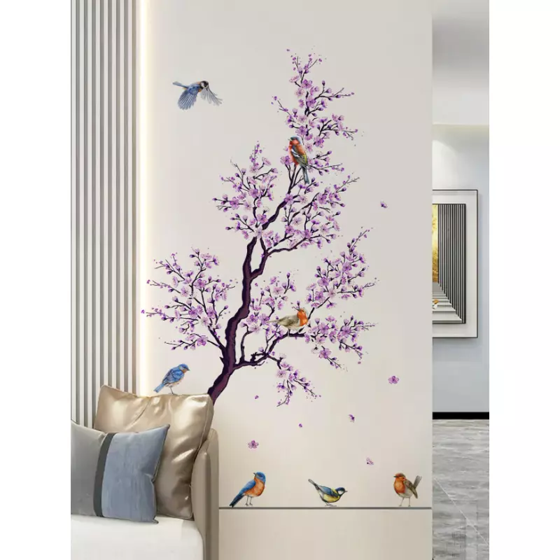 Sticker Perete Autocolant Copac Inflorit 90X110cm - 57850