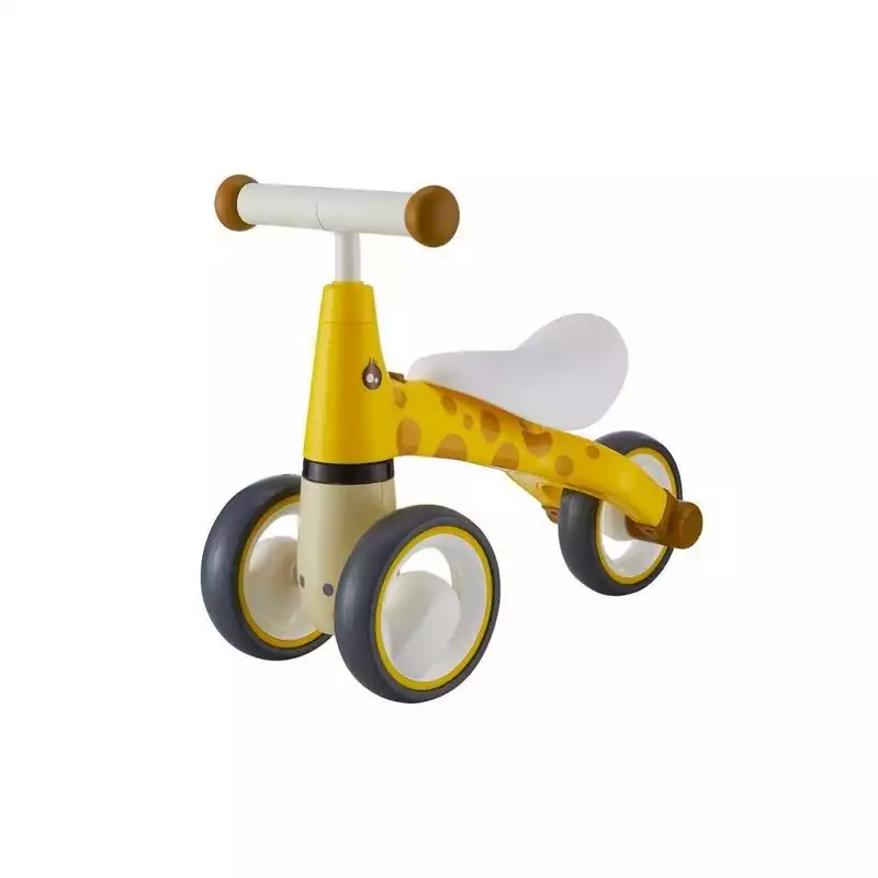 Tricicleta fara pedale copii din plastic rezistent 1-2 ani Girafa – Galben Jucării copii