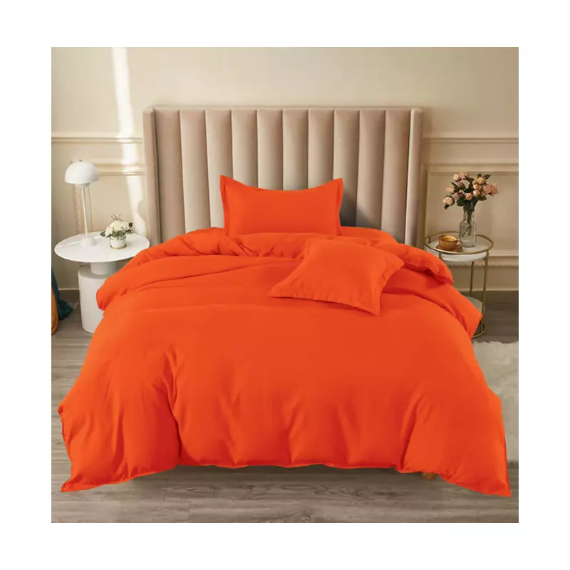 Lenjerie de Pat Bumbac Finet cu Elastic, Uni - SIPRT60-63