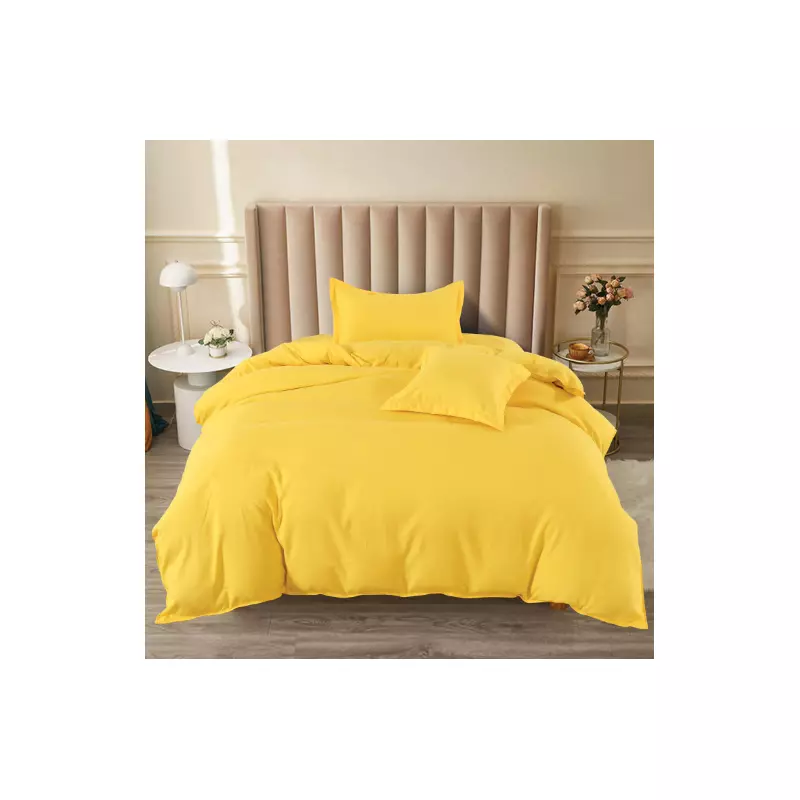 Lenjerie de Pat Bumbac Finet cu Elastic, Uni - SIPRT60-64