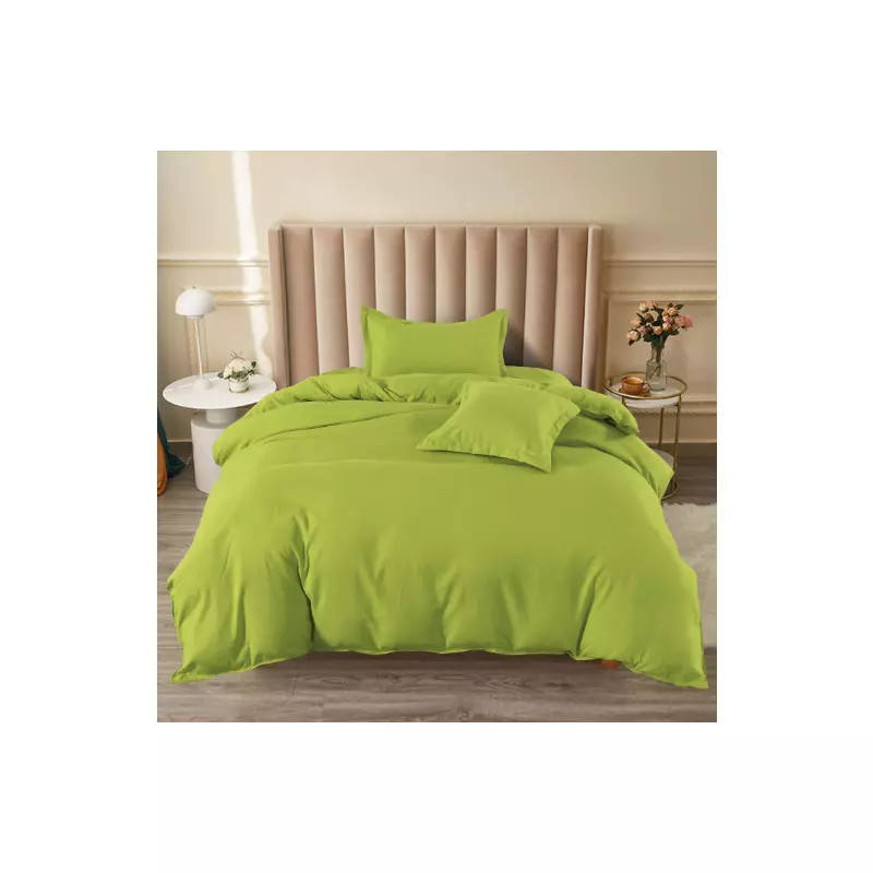 Lenjerie de Pat Bumbac Finet cu Elastic, Uni - SIPRT60-67