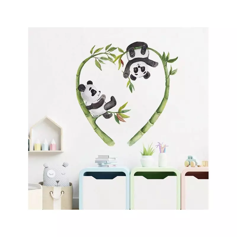 Sticker Perete Autocolant 2 Ursi Panda 39x40 - 510752