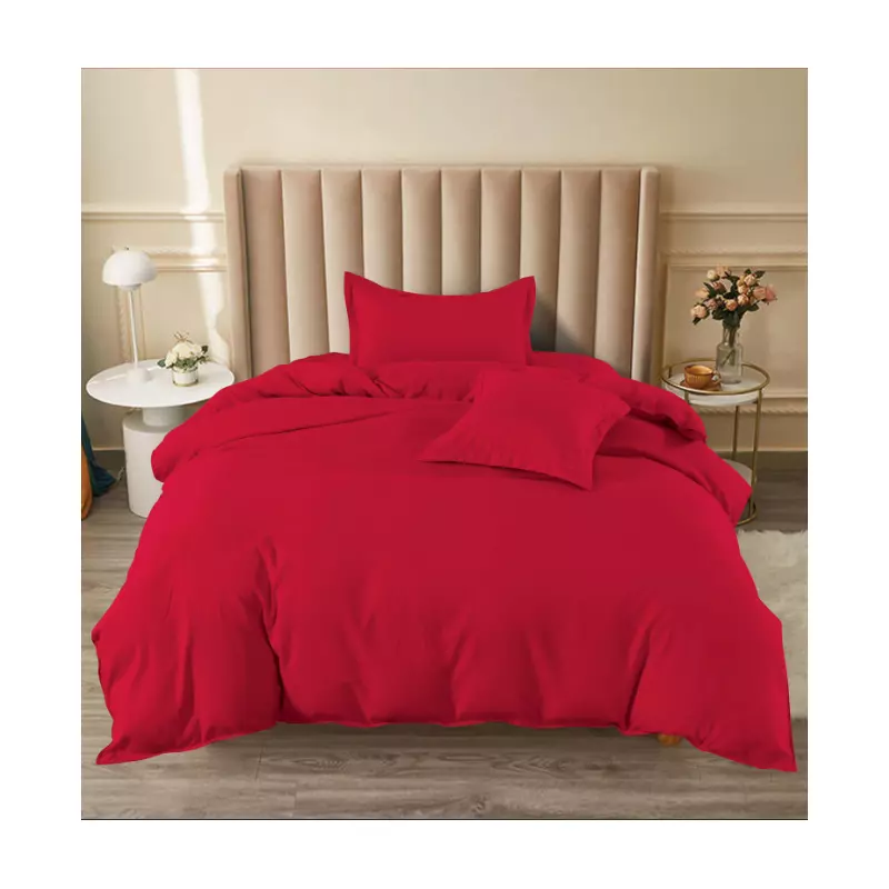 Lenjerie de Pat Bumbac Finet cu Elastic, Uni - SIPRT60-55