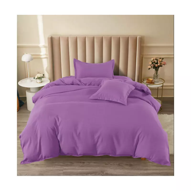 Lenjerie de Pat Bumbac Finet cu Elastic, Uni - SIPRT60-62