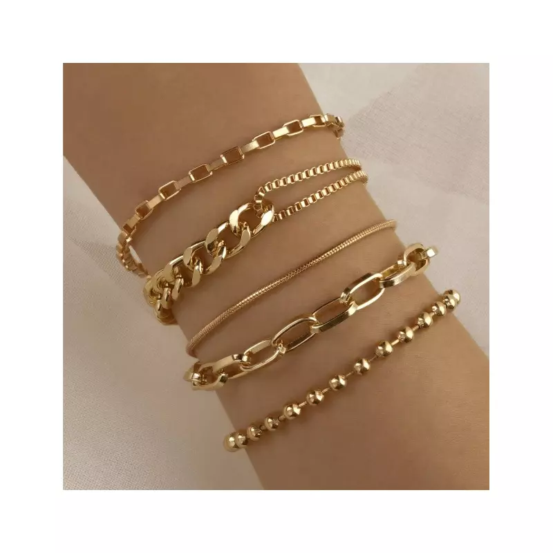 Bratari Elegante Aurii 5 Piese - 23860