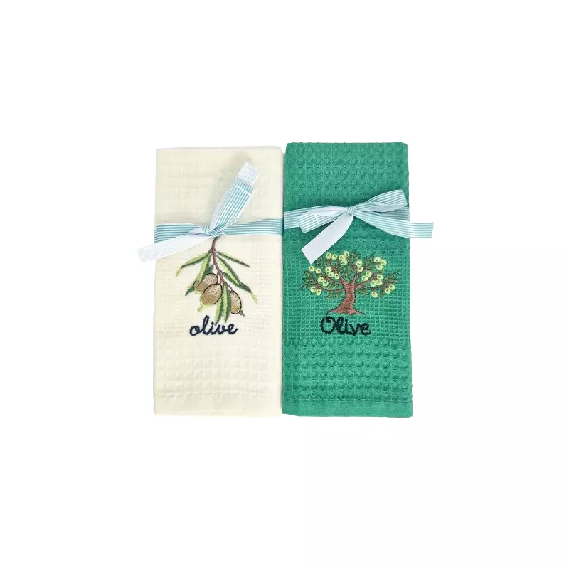 Set 6 Prosoape de Bucatarie, Olive - PB01