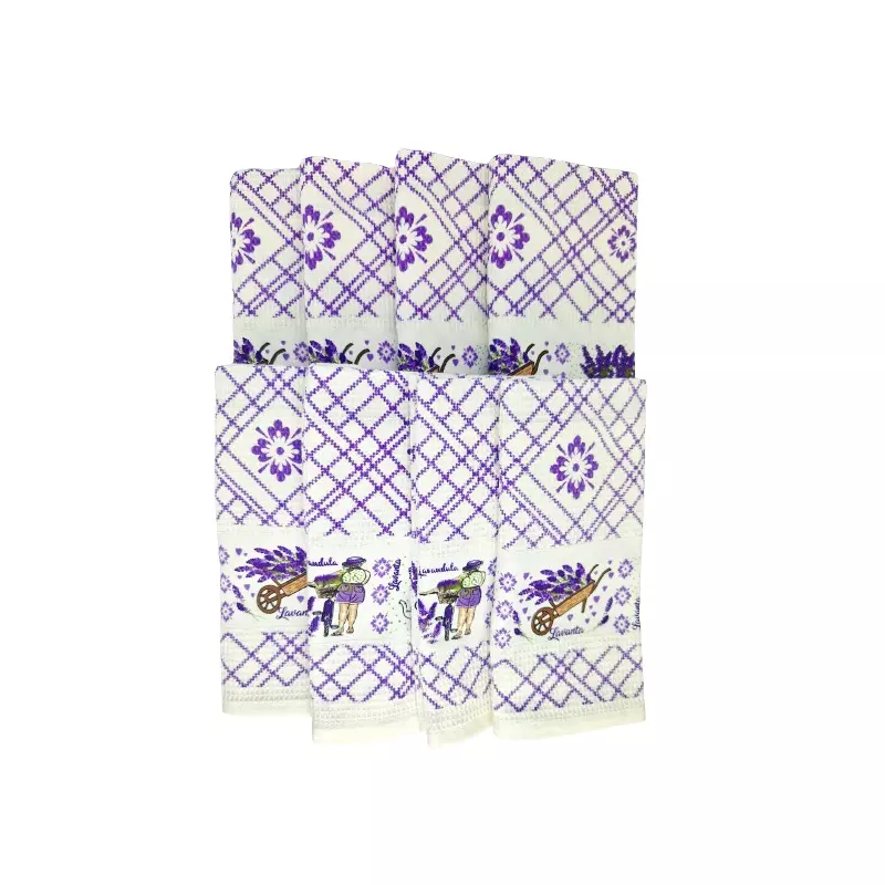 Set 12 Prosoape de Bucatarie, Lavanda - PB10