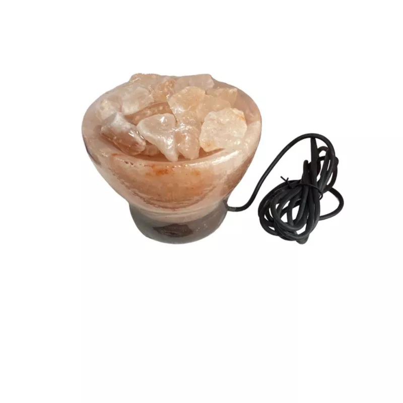 Lampa Electrica din Sare de Himalaya Sub Forma de Vas 10 x10cm- INVSS23